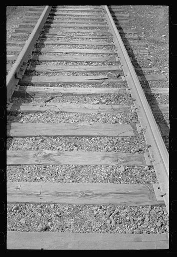 Railroad ties in use, Brown County, Indiana