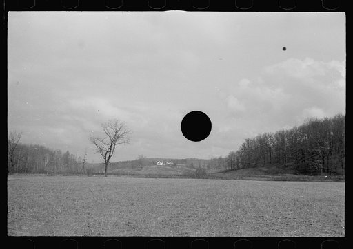 Untitled photo, possibly related to: Railroad ties painted with creosote, Brown County, Indiana