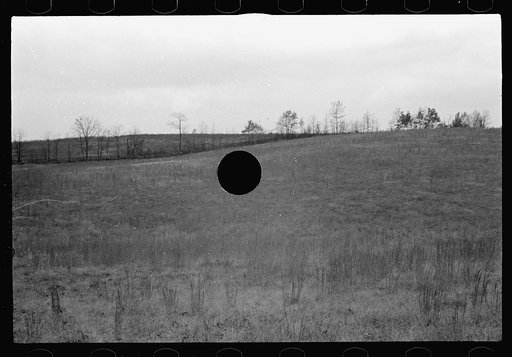 Untitled photo, possibly related to: Railroad ties painted with creosote, Brown County, Indiana