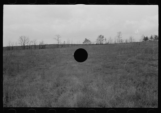 Untitled photo, possibly related to: Railroad ties painted with creosote, Brown County, Indiana