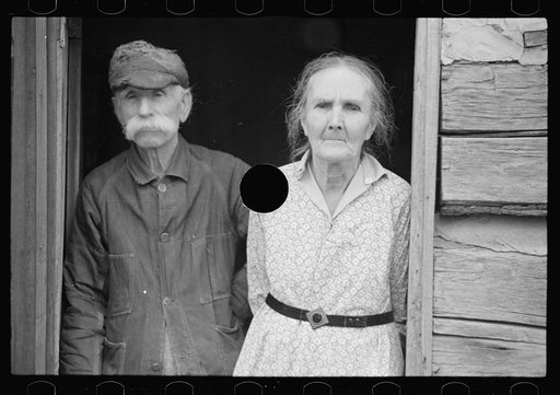 Untitled photo, possibly related to: Wife of a prospective client, Brown County, Indiana. Husband and wife will be resettled on new land when their property has been purchased by the government