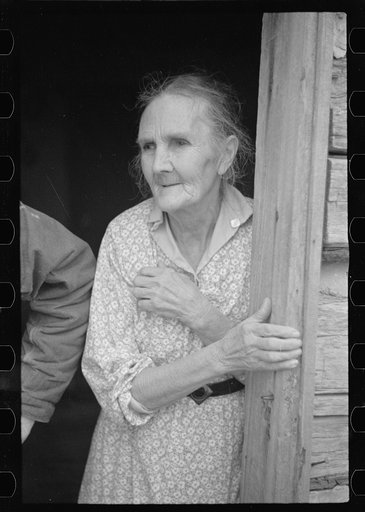 Wife of a prospective client, Brown County, Indiana. Husband and wife will be resettled on new land when their property has been purchased by the government
