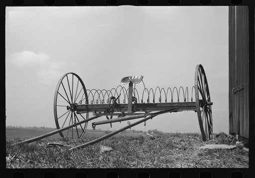Hayrake on farm near the Greenhills Project, Cincinnati, Ohio
