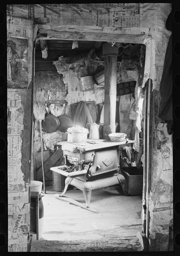 Interior of rehabilitation client's house, Jackson, Ohio