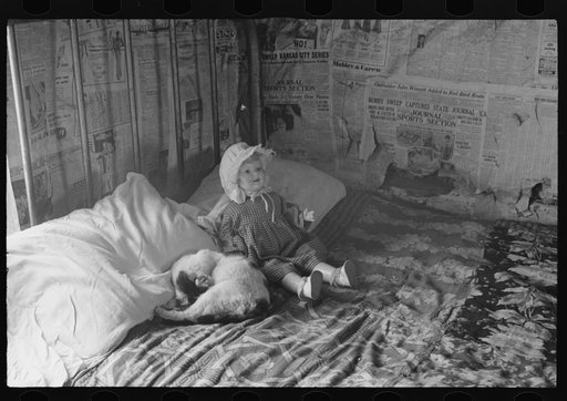 Interior of rehabilitation client's cabin, Jackson, Ohio