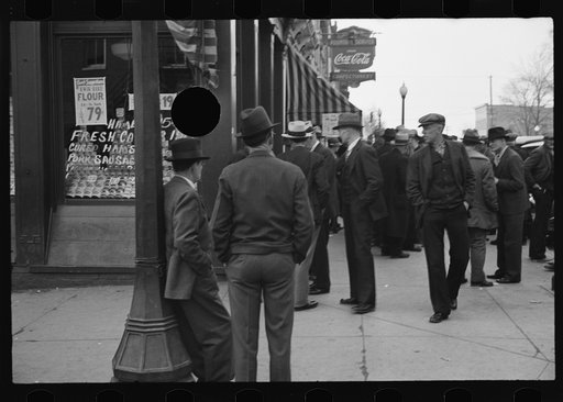 Untitled photo, possibly related to: Street scene, Saturday afternoon in Jackson, Ohio