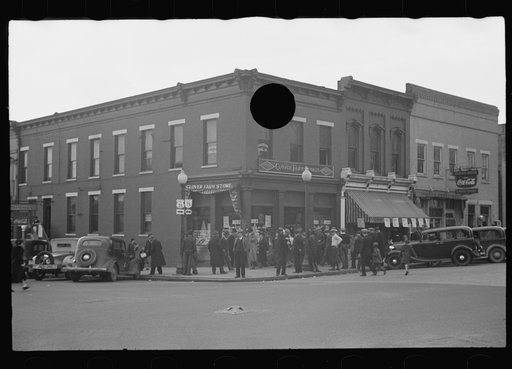 Untitled photo, possibly related to: Street scene, Saturday afternoon in Jackson, Ohio