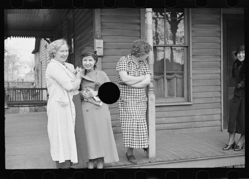 Untitled photo, possibly related to: Sunday morning visiting between neighbors, Jackson, Ohio
