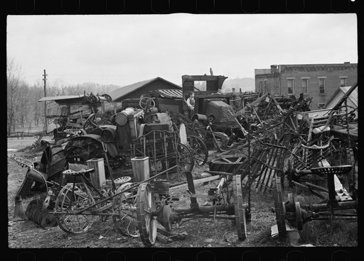 Children playing in junk pile, Jackson, Ohio