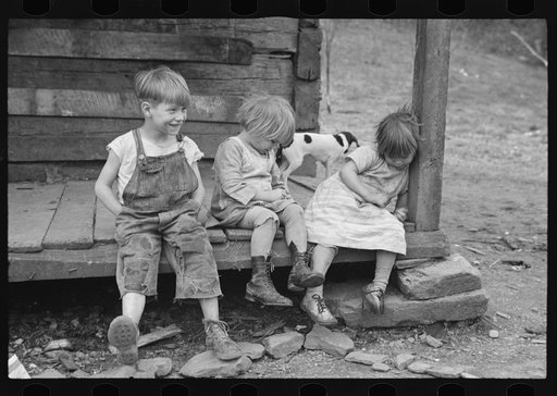 Untitled photo, possibly related to: Younger part of a family of ten to be resettled on Ross-Hocking Land Project near Chillicothe, Ohio