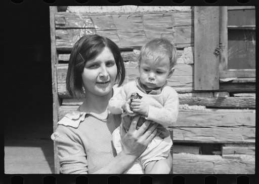 Untitled photo, possibly related to: Mother of family of five to be resettled on Ross-Hocking Land Project near Chillicothe, Ohio
