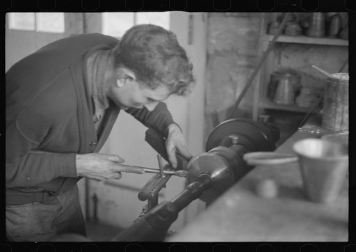Untitled photo, possibly related to: Craft shop at Reedsville, West Virginia