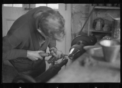 Untitled photo, possibly related to: Craft shop at Reedsville, West Virginia