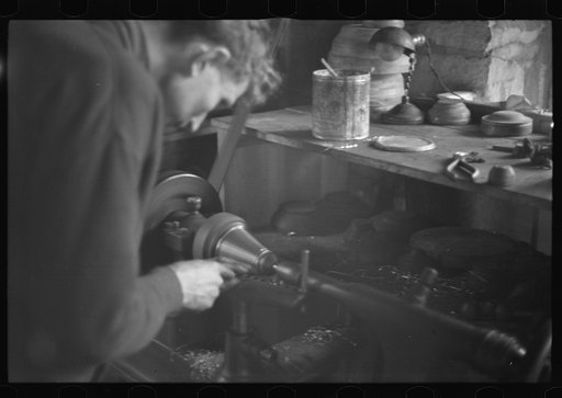 Untitled photo, possibly related to: Craft shop at Reedsville, West Virginia