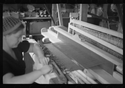 Untitled photo, possibly related to: Craft shop at Reedsville, West Virginia