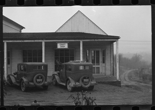 Untitled photo, possibly related to: Craft shop at Reedsville, West Virginia