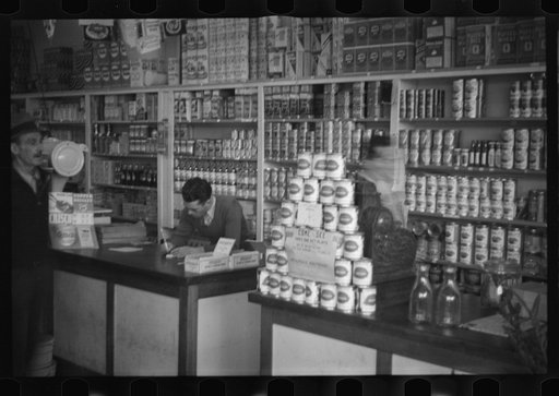 Untitled photo, possibly related to: Cooperative general store at Reedsville, West Virginia