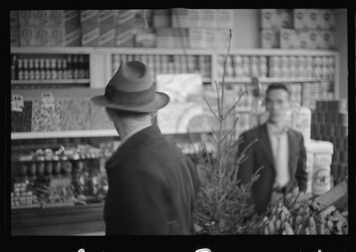 Untitled photo, possibly related to: Cooperative general store at Reedsville, West Virginia