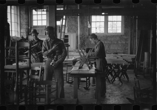 Untitled photo, possibly related to: Craft shop at Reedsville, West Virginia