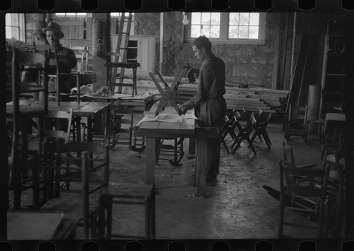 Untitled photo, possibly related to: Craft shop at Reedsville, West Virginia