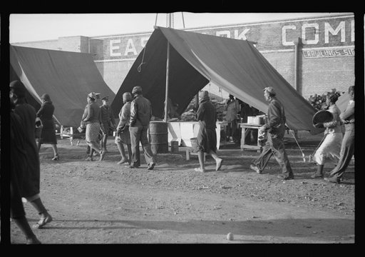 Negro refugees from the flood of February 1937 in camp at Forrest City, Arkansas