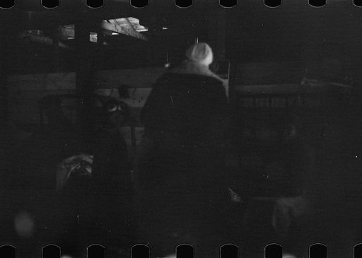 Untitled photo, possibly related to: Interior of cotton compress at Forrest City, Arkansas where sick Negro flood refugees are housed