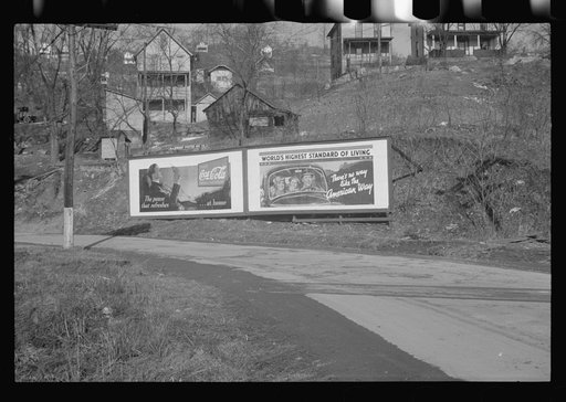Untitled photo, possibly related to: Road sign near Kingwood, West Virginia