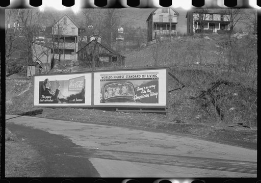 Untitled photo, possibly related to: Road sign near Kingwood, West Virginia