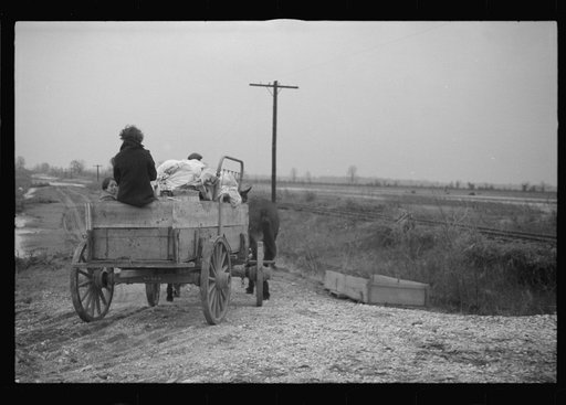 Untitled photo, possibly related to: Family on the move during the flood of 1937, Ridgeley, Tennessee