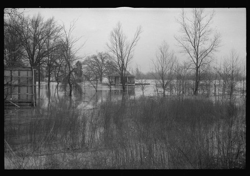 Untitled photo, possibly related to: Flooded farmland near Ridgeley, Tennessee