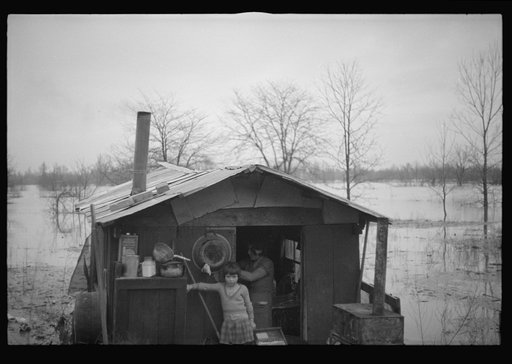 Untitled photo, possibly related to: A family flooded out built themselves this ark, Marianna, Arkansas