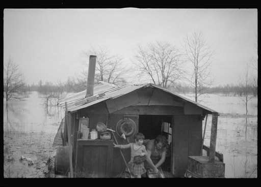 Untitled photo, possibly related to: A family flooded out built themselves this ark, Marianna, Arkansas
