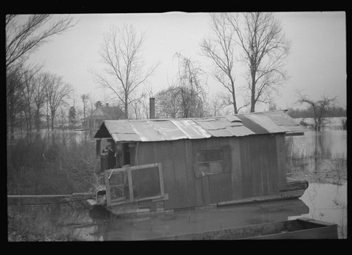 Untitled photo, possibly related to: A family flooded out built themselves this ark, Marianna, Arkansas