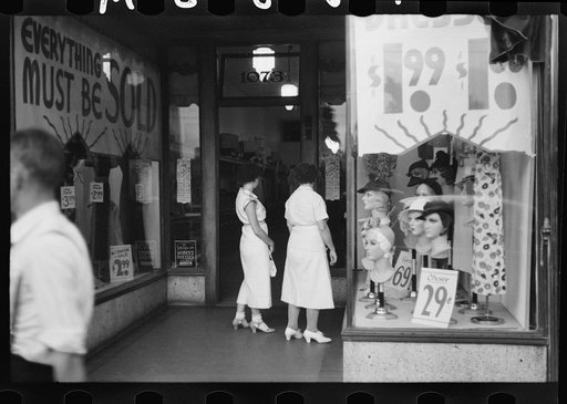 Untitled photo, possibly related to: Street scene, Manchester, New Hampshire