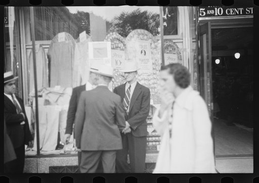 Untitled photo, possibly related to: Street scene, Manchester, New Hampshire