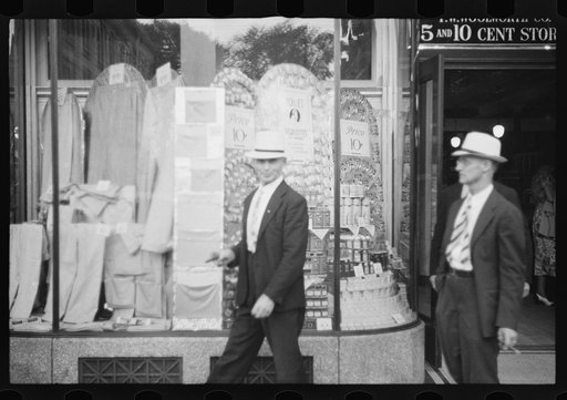 Untitled photo, possibly related to: Street scene, Manchester, New Hampshire