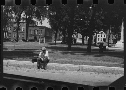 Untitled photo, possibly related to: Street scene, Manchester, New Hampshire