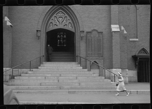 Entrance to church, Manchester, New Hampshire