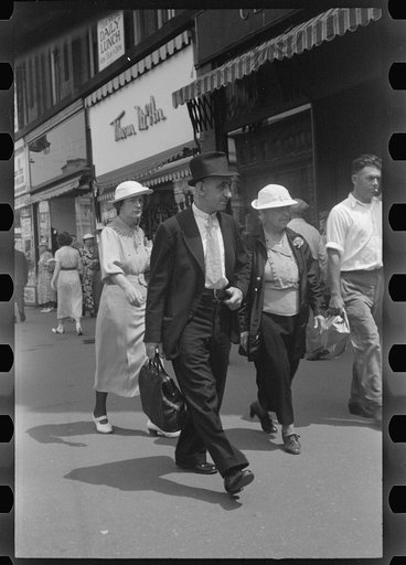 Untitled photo, possibly related to: Street scene, Manchester, New Hampshire