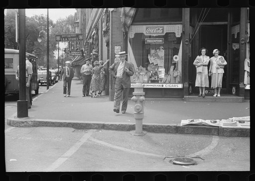 Street corner, Manchester, New Hampshire