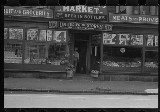 Untitled photo, possibly related to: Market in Manchester, New Hampshire