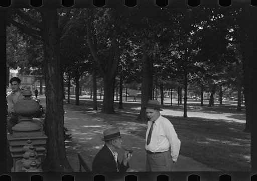 Untitled photo, possibly related to: Park scene, Manchester, New Hamspshire