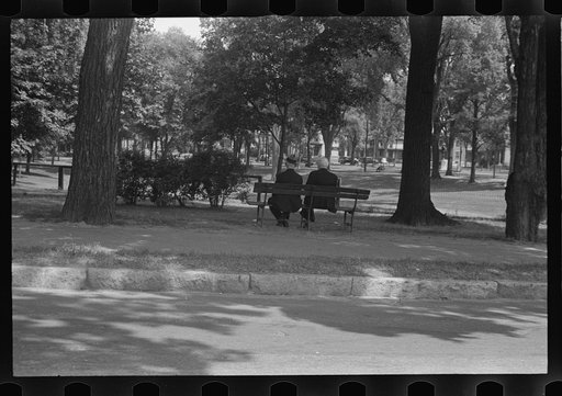 Untitled photo, possibly related to: Park scene, Manchester, New Hamspshire