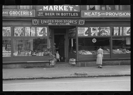 Untitled photo, possibly related to: Market in Manchester, New Hampshire