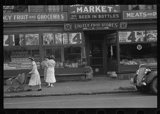 Untitled photo, possibly related to: Market in Manchester, New Hampshire