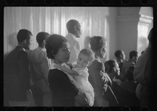 Untitled photo, possibly related to: Audience during the trial of the Nationalists, Ponce, Puerto Rico