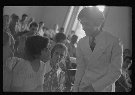 Untitled photo, possibly related to: Audience during the trial of the Nationalists, Ponce, Puerto Rico