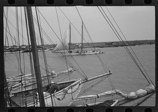 Untitled photo, possibly related to: Aboard a trap fishing boat. The deck of the boat on the way home. Provincetown, Massachusetts