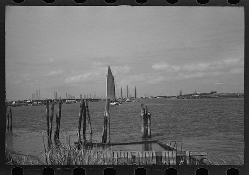 Untitled photo, possibly related to: Summer residents watch the tourist boat arrive from Boston, Provincetown, Massachusetts