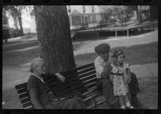 Untitled photo, possibly related to: Conversation on the common, Vergennes, Vermont
